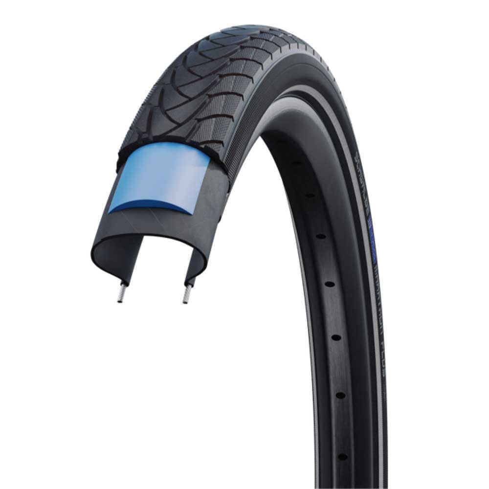 Schwalbe Marathon Plus Wheelchair Wheelchair Wheels, 24x1.00, Black Reflex, 10282440.02