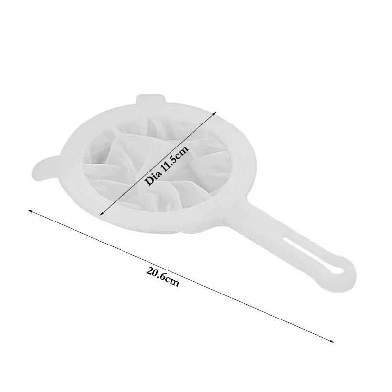 200 Mesh Kitchen Strainer Mesh Filter Sieve Food Strainer Nylon Mesh Filter Spoon Soy Milk Juice Yogurt Strainer Kitchen Gadgets