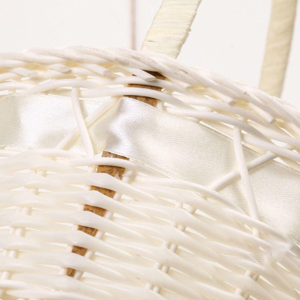 Large Capacity Fruit Storage Bin Handmade Bamboo Flower Basket New Storage Basket