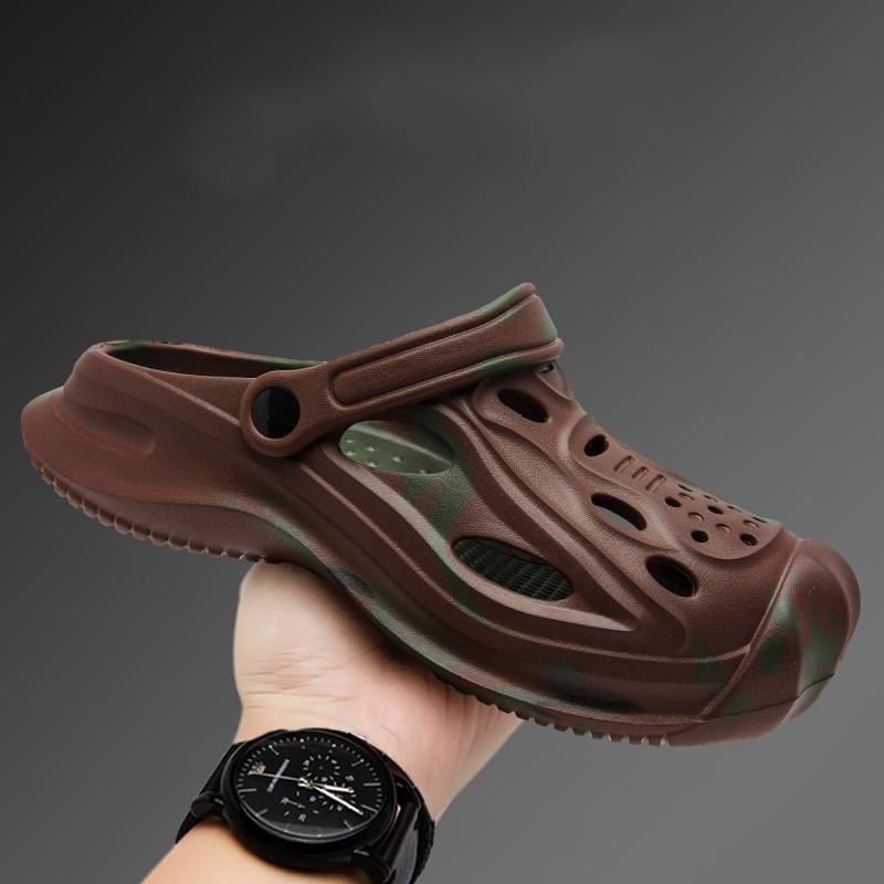 Fashion Summer Men Slippers Massage Slides Indoor Outdoor Sandals Beach Shoes Comfortable Casual Men's Slippers Big Size