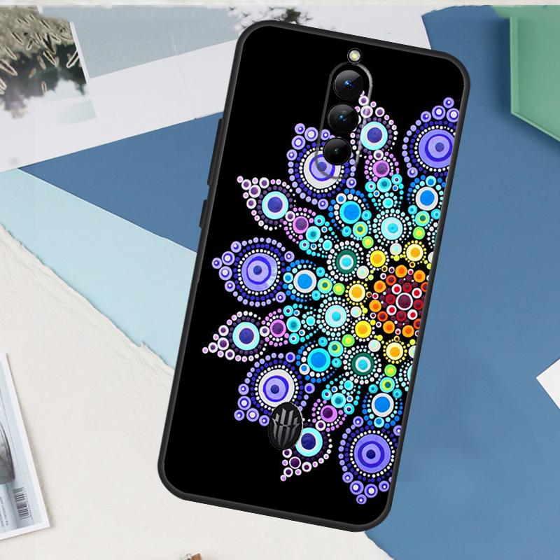 

Elegant Mandala Floral Design Case For ZTE Nubia Red Magic 10 9 8 8S 9S 10S 11 Pro Plus 6 7 6S 7S Pro 5G 6R 10 Air Cover Red Magic 6Pro