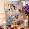 Majestic Horse Pearl Kit 5D DIY Round Rhinestone Art for Adults Relaxing Handmade Wall Decor Holiday Gift Frameless