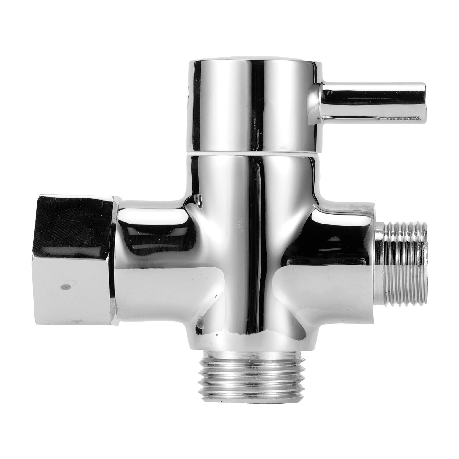 

3Way Faucet Diverter Valve Bathroom Shower Parts for Handheld Showerhead Fixed Spray Head3 8 Water Separator D
