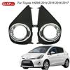 A Pair Fog Light Cover For Toyota Yaris 2015 2016 2017 Left Right Foglight Lamp Grille Bezel Front Bumper Driving Light Frame