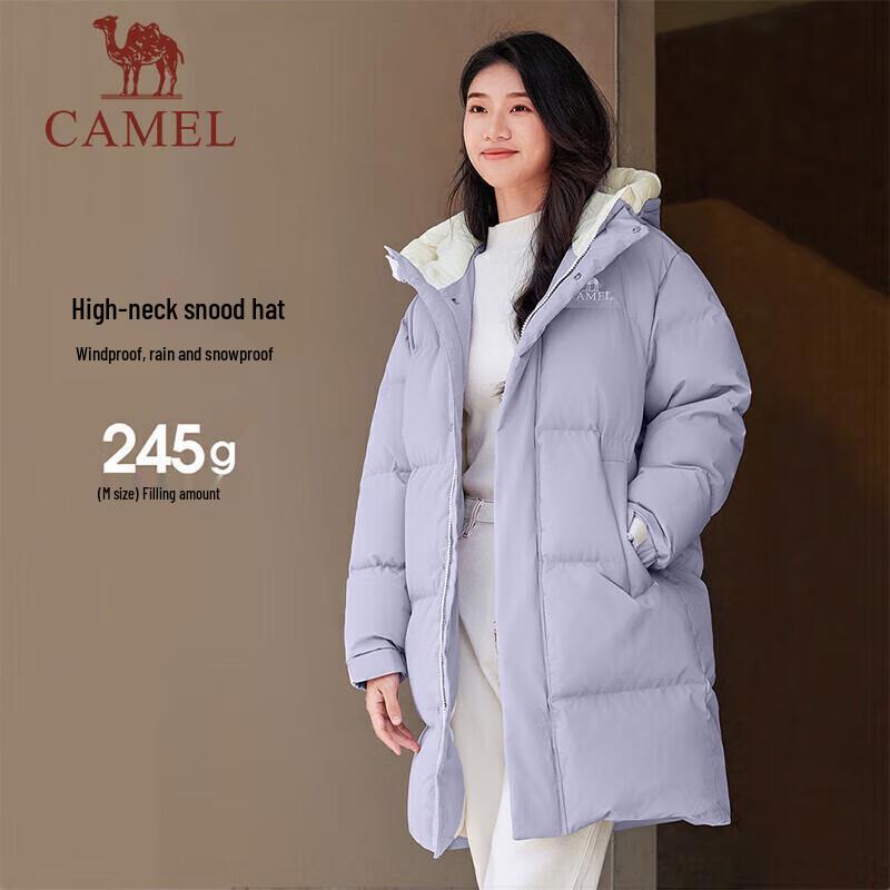 Camel Women's Mid-Length Down Jacket