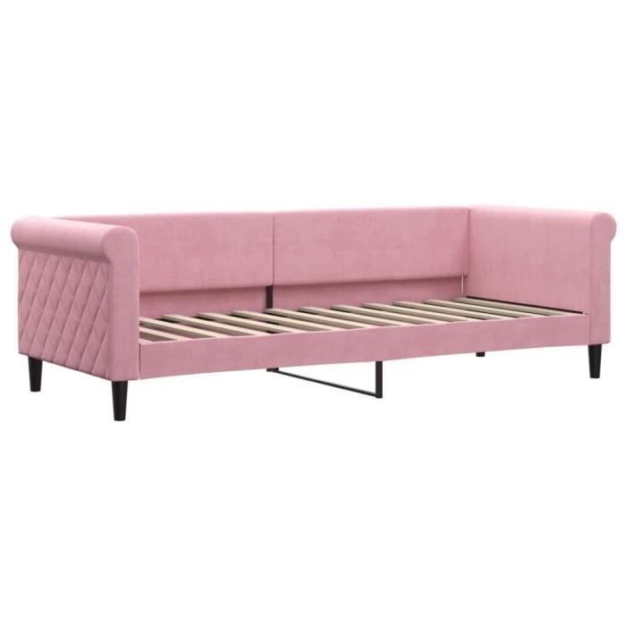 VidaXL Daybed Pink 80x200 Cm Velvet 354240