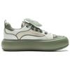 Li Ning Puff Platform Модные Удобные Износостойкие Легкие Низкие Кеды Женские кроссовки Молочно-белые Травянисто-зеленые AZGV086-3