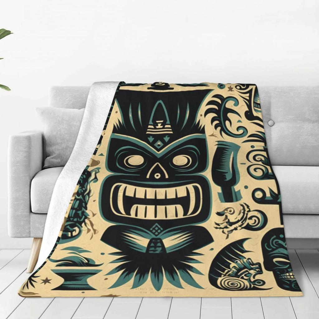 Vintage Tribal Bohemian Flannel Blanket Holiday Gifts Bedding Living Room Sofa Lazy Blanket