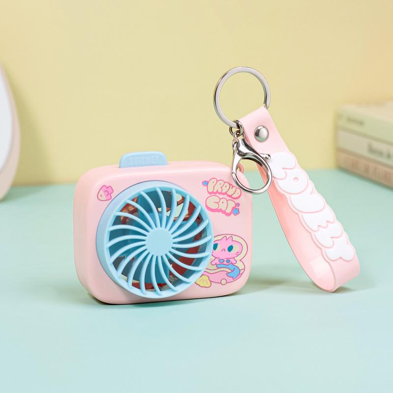 Mini USB Rechargeable Handheld Fan Keychain – Cute & Portable for Students 84*40*64 mm