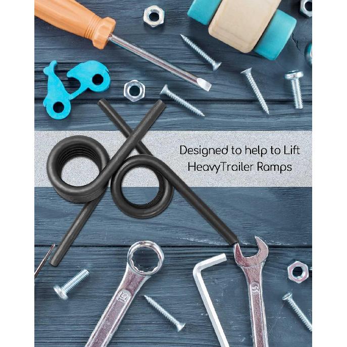 Trailer Ramp Torsion Spring Set Left And Right Fit For Trailer With 1" Rod/Shaft, Trailer Coil Springs Replace 3034278 ST9437L 3034279 ST9437R