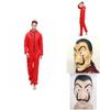 Lightweight Salvador Dali Money Heist La Casa De Papel Costume And Mask Set