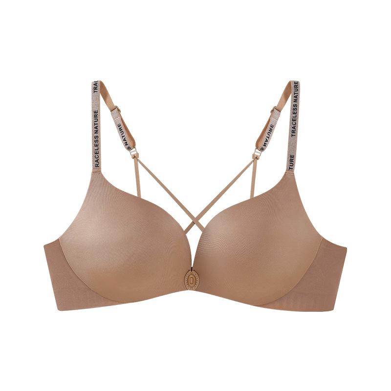 Women Front Closure Backless Sexy Bra Push Up For Small Chest