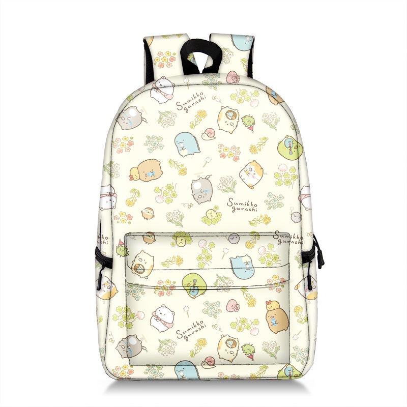 Sumikkogurashi Backpack With Adjustable Padded Straps For Outdoor And School Use