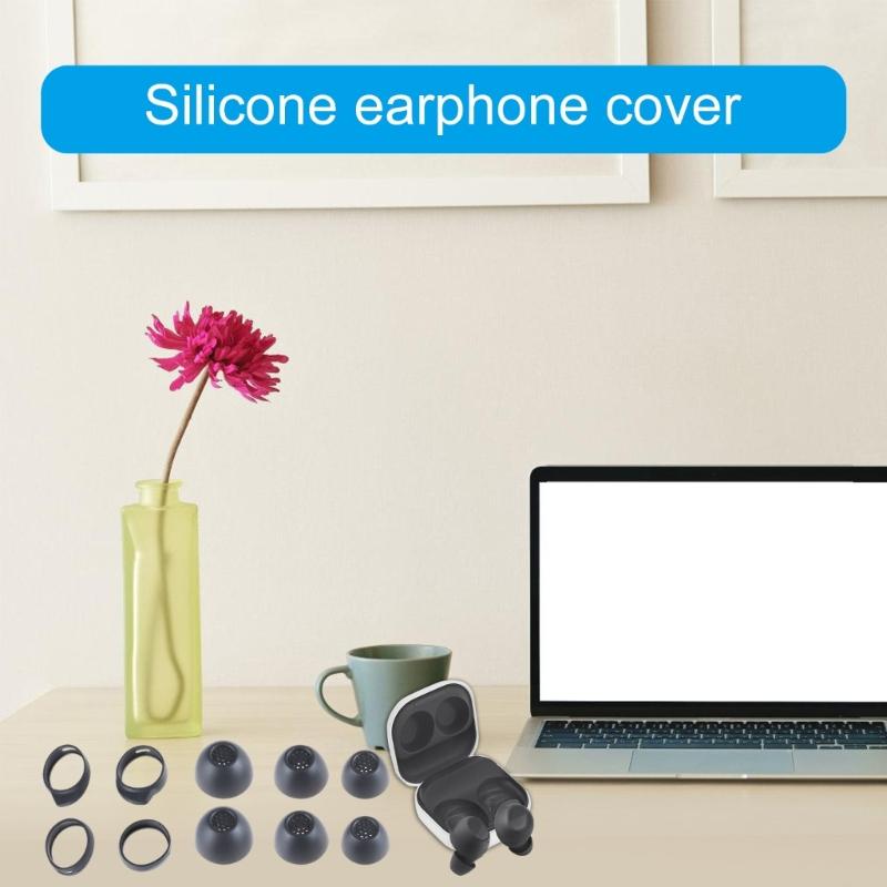 1Set Silicone Eartips Set  for Buds FE Wireless Earbuds Enhances Sound Easy Installs 4 Size