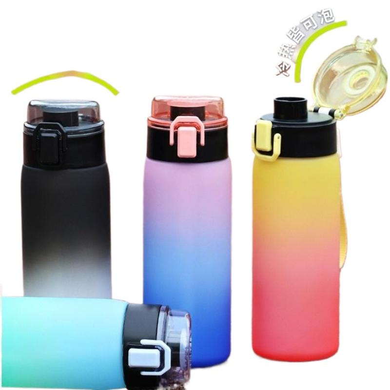 500ML Sports Water Bottle Large Capacity Leakproof Gradient Color Portable Jug for Fitness Gym Outdoor UseHot Sale