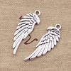 50pcs Charms Double Sided Angel Wings 33x12mm Antique Making Pendant fit,Vintage Tibetan Silver color,DIY Handmade Jewelry