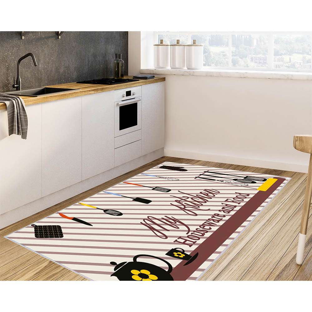 

Mosimoso Home RK007 Ковер с принтом на кухонной подошве в горошек 80x150 cm