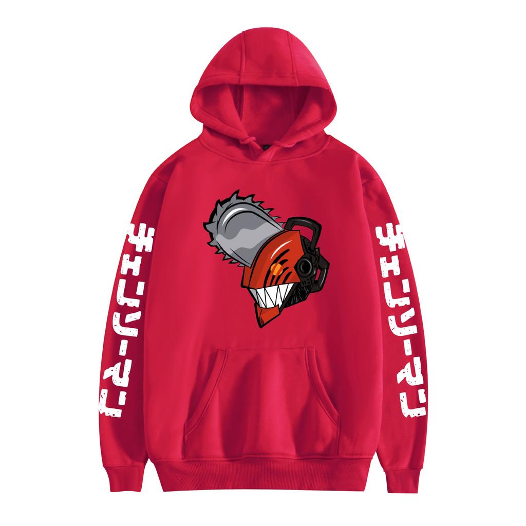 Chainsaw Man Hoodie Sweatshirt Cartoon Printed Cool Pullover Hooded Halloween Chainsaw Man Anime Unisex