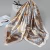 Großer Damen-Schal aus Kunstseide - Frühjahr/Herbst Kollektion 2025, 90x90, Zweifach verwendbarer Schal für die Mutter