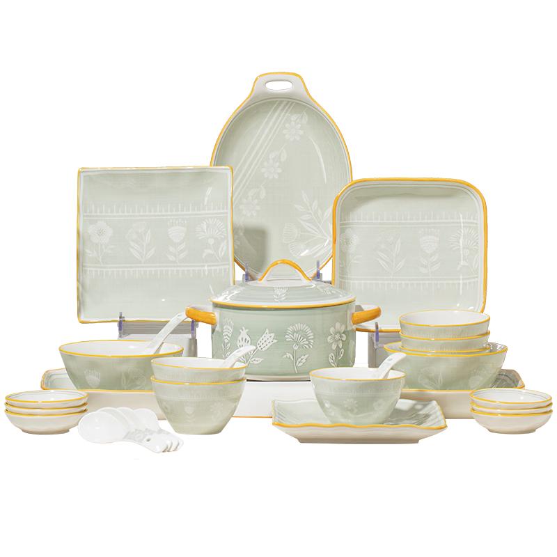 Mornenjoy Elegant Ceramic Dinnerware Set