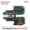 Neu Für Huawei Nova 5 5T 7 7i 8 8i 9 10 Pro SE 5G USB-Ladegerät Dock-Anschluss Ladeanschluss Mikrofon Flexkabel