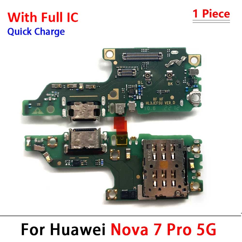 Neu Für Huawei Nova 5 5T 7 7i 8 8i 9 10 Pro SE 5G USB-Ladegerät Dock-Anschluss Ladeanschluss Mikrofon Flexkabel