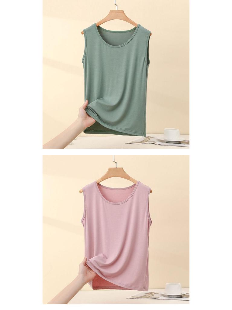 Modal Plus Size Women’s Sleeveless Camisole Vest – Spring/Summer Loose Fit