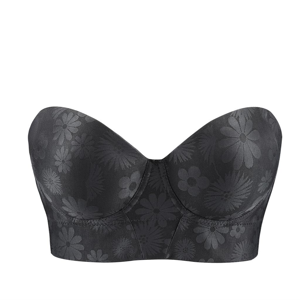 Plus Size Women's Strapless Non Slip Underpants with An Underwire Gather Beautiful Back Sexy Dual Purpose Underwear
