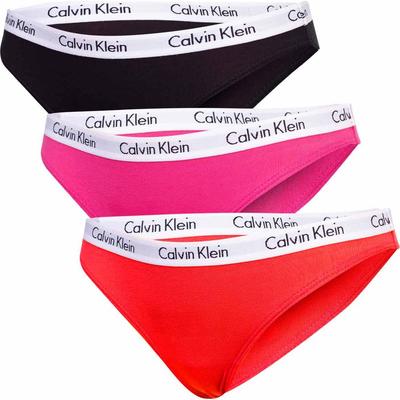 Bikini 3 Pack Color Block Letter Waistband Comfortable Underwear Women Underwear 000QD5146E-MMV