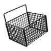 Wall Mounted Storage Basket No Drilling Adhesive Metal Wire Hanging Basket for Kitchen Food Pantry Bathroom Organization