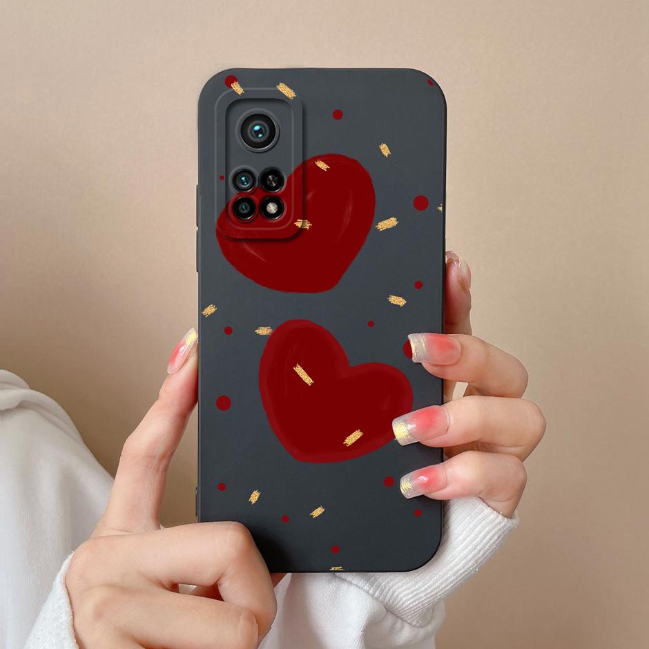 For Xiaomi Mi 10T Pro Lite 5G Casing Creative Collage Style Liquid Silicone Soft TPU Cover For XiaomiMi10T 10TPro Lite 5G Funda
