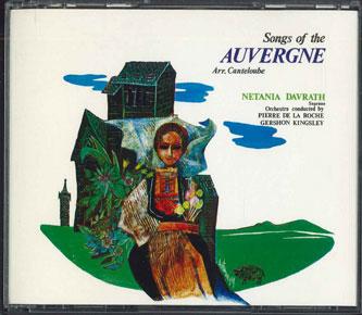 

CD NETANIA DAVRATH - Song Of The Auvergne KICC20523 KING Japan Classical Used