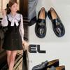 School Season Benefits~ 2025 Spring and Autumn New Leather Round Head Soft Sole Loafers Low Heel Shoes Comfortable Shallow Mouth Single Shoes