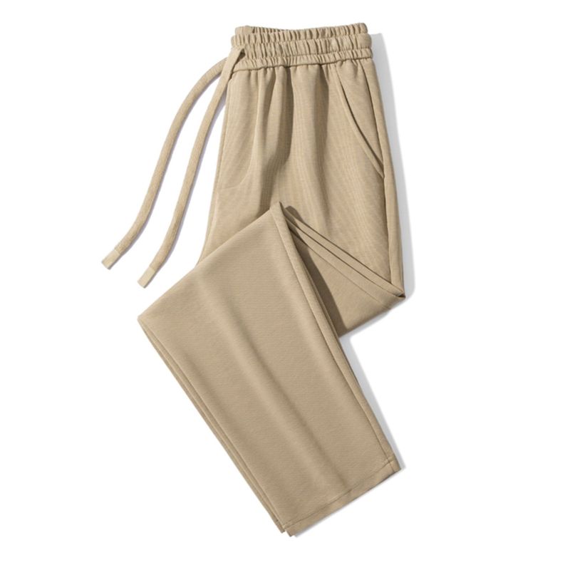 Export Export Tail Goods Tencel Drape Casual Straight Trousers Men's Summer Thin Ice Silk Elastic plus Size Air Conditioning Pants