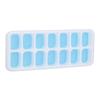 Ice Cube Tray Food Grade Plastic Silicone Ice Mold with Removable Lid for CocktailBlue