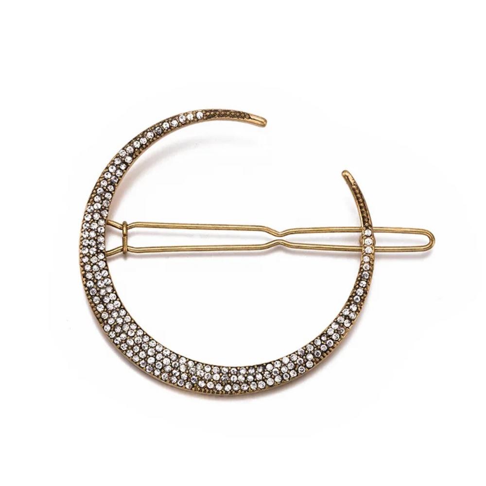 Luxury Crystal Snowflake Hairpins Barrettes Women Fashion Girls Hair Clip Pins Hairgrip Rhinestone Moon Star Hair Accessories