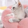 Soft Plush Pet Cat Nest Flower Cat Nest Cat Winter Warm Plush Cat Nest Four Seasons Dog Nest Cat Bed Cat Dog Mat Pet Supplies