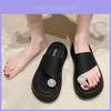 Stylish Summer Womens Slip-on Sandals Comfortable Thick Sole Platform Beach Shoes