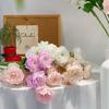 Artificial Peony Flower 6 Heads Blooms Faux Silk Peonies with Stem Fake Flower Branches for Vase Wedding Centerpieces Floral Arrangements