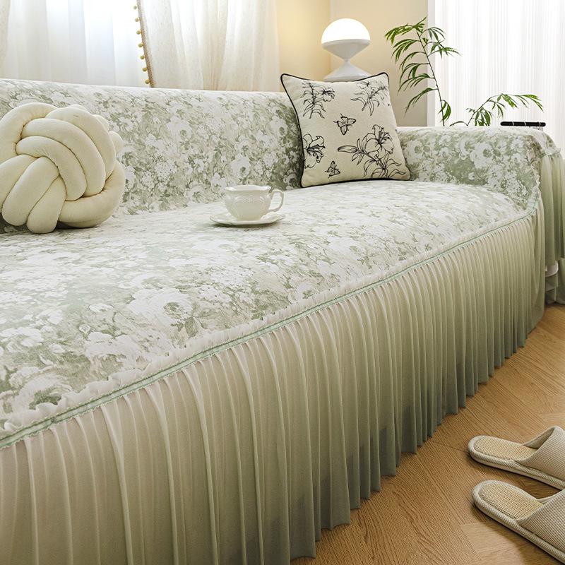 French Small Fresh Chenille Sofa Cover 2025 New High-end All-inclusive Non-slip Sofa Cover