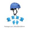 Children Protective Body Gear Impact Resistant with Helmet Elbow Knee Pads Wrist Guard Shock-absorbing 7 in 1 Sports Accessories