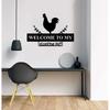 Metal Chicken Coop Sign Laser Cutting Metal Chicken House Sign Wall Hanging Decoration for Home Decoration Indoor and Outdoor