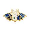 Bat Quirky Cartoon Design Enamel Pin Fun Halloween Badge Fashionable Gift For All Ages