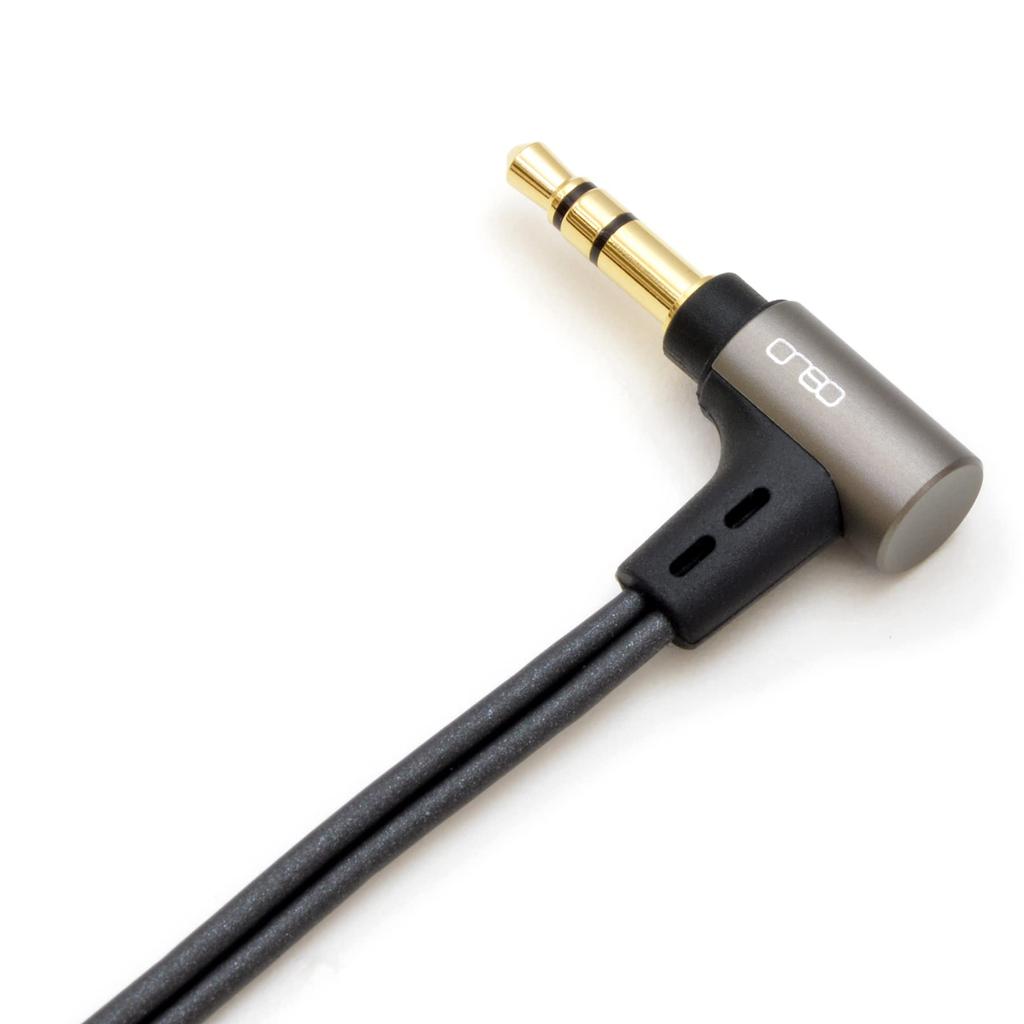 onso 01 schwarzes Kabel für Kopfhörer 2023 Modell 3.5(3-polig)-MMCX(L / R) 1,2 m iect_01_ub3mr_b_120
