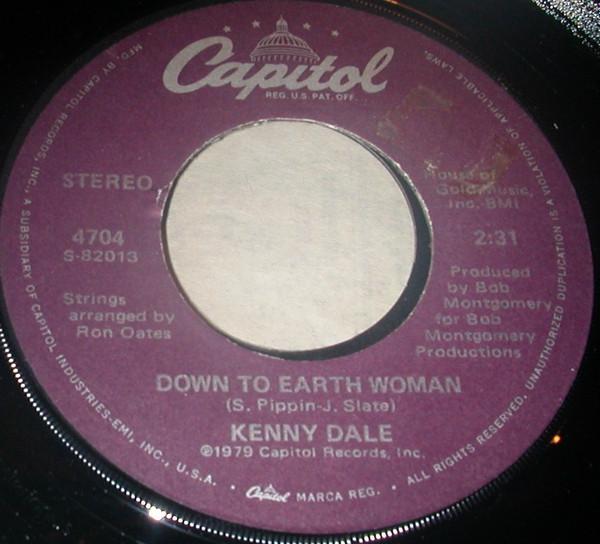 

7inch Record KENNY DALE - Down To Earth Woman 4704 Capitol Records 1979 US Folk Used