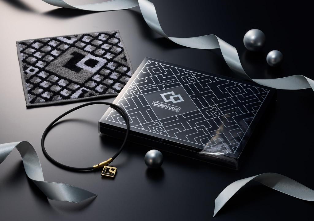 Colantotte Limited Edition [AURA PREMIUM BOX] Magnetic Necklace for Men, Perfect Christmas Gift (Black, L)