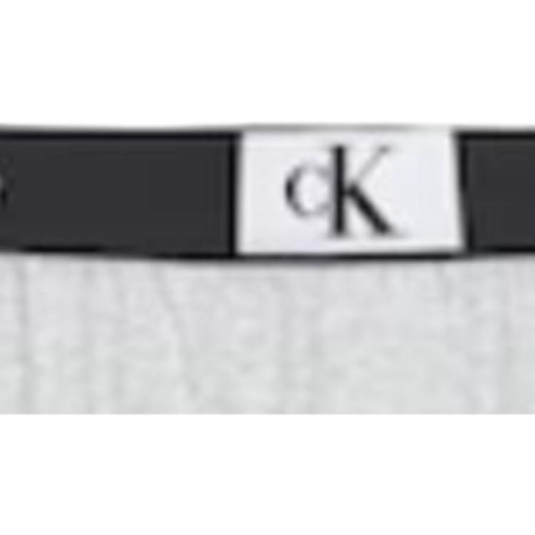 Calvin Klein Solid High-Waisted Casual Shorts Women Shorts Gray QS6947-P7A