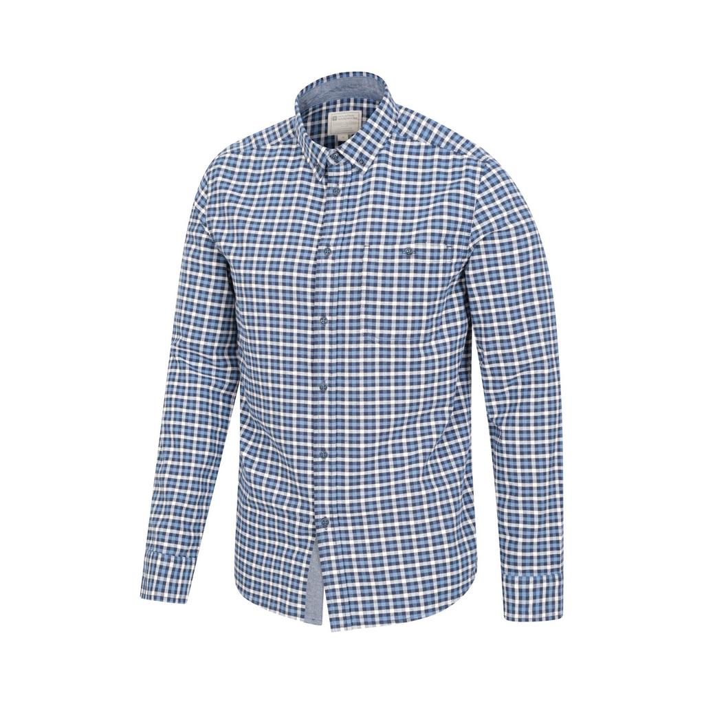 Mountain Warehouse Mens Driftwood Checked Organic Shirt