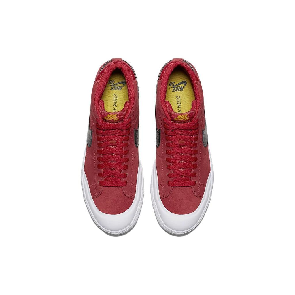 Nike Blazer Mid Xt Bequeme Vielseitige Rutschfeste Stoßdämpfende Langlebige Mid-Top Skateschuhe Unisex Skateschuhe Rot 876872-607