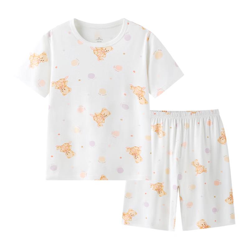 YEEHOO Kids Short Sleeve Antibacterial Summer Pajama Set 150